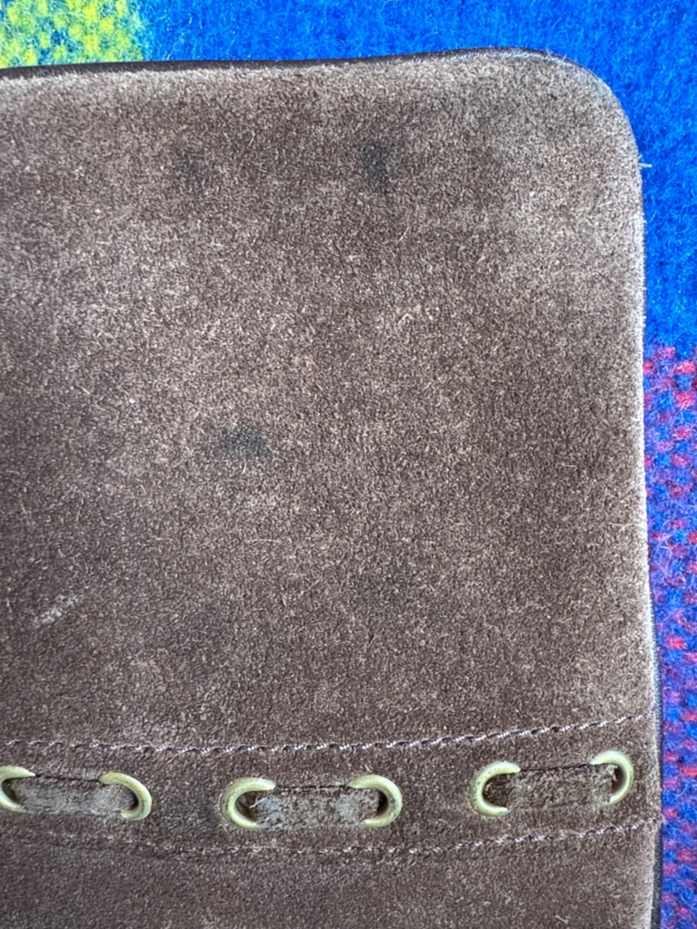 Vintage Y2K coach suede crossbody purse brown - Picture 11 of 12